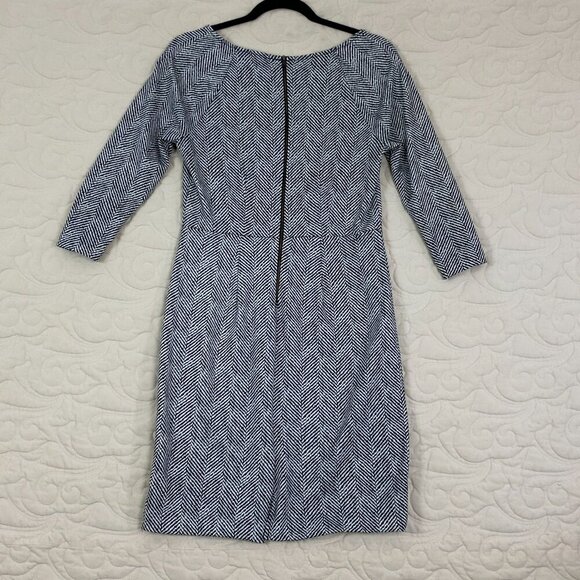 The Limited Mini Dress Office Wear Size 4 Herringbone Gray - Picture 2 of 11